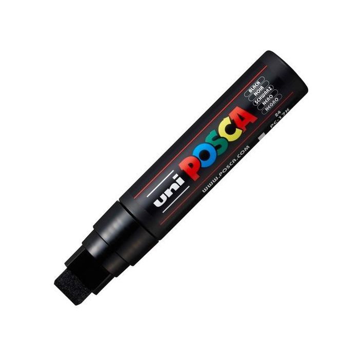 Posca Marcador Pc-17K No Permanente Punta Biselada 15 mm Negro