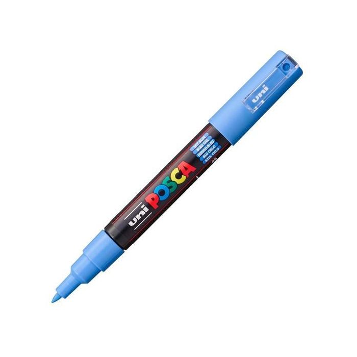 Posca Marcador Pc-1M No Permanente Punta Fina 0.7-1 mm Azul Cielo