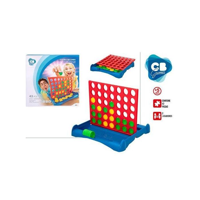 Colorbaby Cb Games Juego Cuatro En Línea +5 Años Colorbaby Cb Games Juego Cuatro En Línea +5 Años