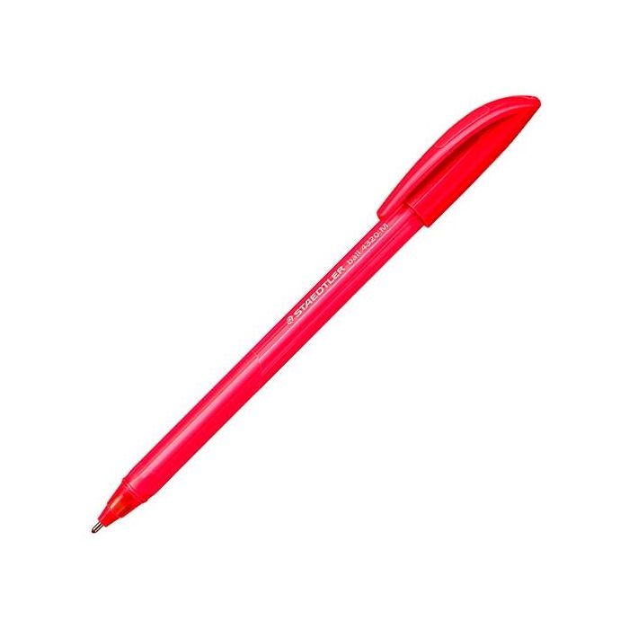 Staedtler bolígrafo ball 4320 m 1,0mm triangular rojo 10u