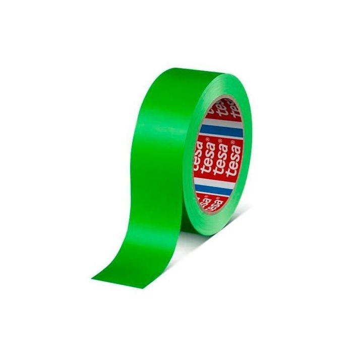 Tesa cinta de embalaje 60404 para sellar rollo 66m x 12mm pvc caja 12 ud verde