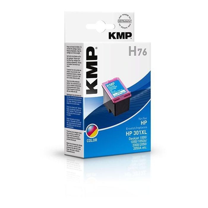 Tinta Kmp Pack 3 Colores C M Y Deskjet 1000 1050 1050 A 2000 2050 2050A 2050Se 2054A 2510A 3000 3050 3050A 3050Se 3050 Ve 3052A 3054A 3055A 3059A 4630 -Envy 5532 5534 E-Aio - Nº 301 XL No Válido Para Deskjet 2540