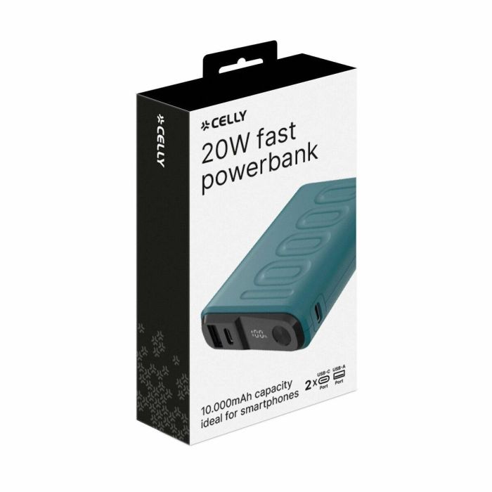 Powerbank Celly PBUP10000BL Negro 10000 mAh 1 Powerbank Celly PBUP10000BL Negro 10000 mAh 1