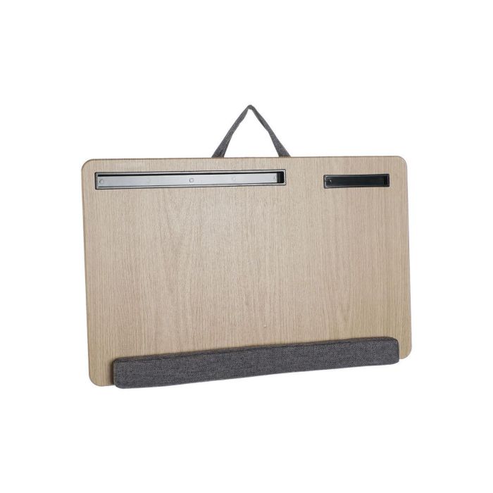 DKD Home Decor Bandeja Basicos de MDF y Poliéster Natural Gris 35x55x7 cm 1 DKD Home Decor Bandeja Basicos de MDF y Poliéster Natural Gris 35x55x7 cm 1