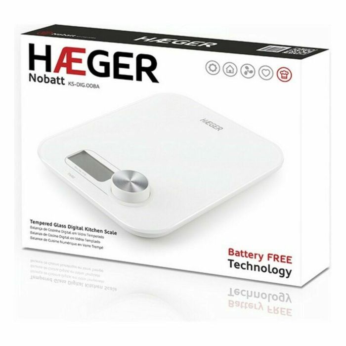 Báscula Digital de Cocina Haeger KS-DIG.008A 5 kg Blanco 1 Báscula Digital de Cocina Haeger KS-DIG.008A 5 kg Blanco 1