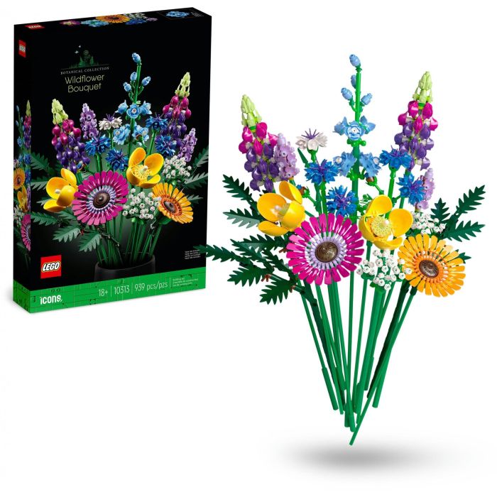LEGO 10313 Ramo de Flores Silvestres Icons para Construir Adultos - 8 Variedades de Flores, Tallos Ajustables, Ideal Regalo 12 LEGO 10313 Ramo de Flores Silvestres Icons para Construir Adultos - 8 Variedades de Flores, Tallos Ajustables, Ideal Regalo 12