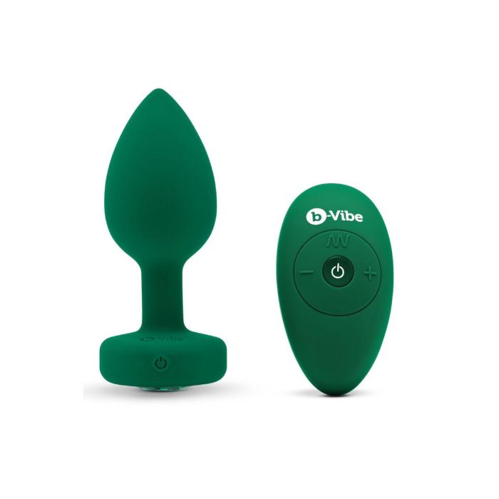 Plug Anal B-Vibe Vibrating Jewel Verde M/L 12