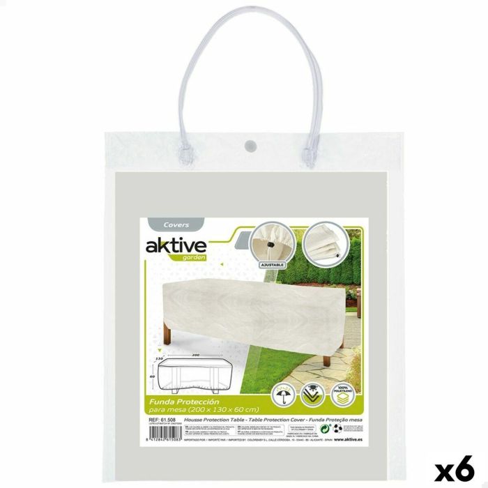 Funda Protectora Aktive Mesas Polietileno 200 x 60 x 130 cm (6 Unidades) 5 Funda Protectora Aktive Mesas Polietileno 200 x 60 x 130 cm (6 Unidades) 5