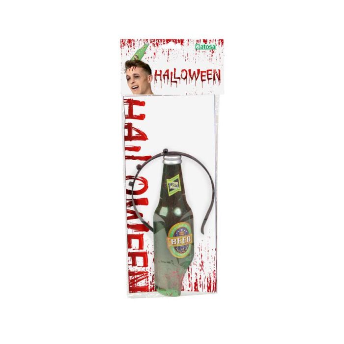 Diadema Botella Cristal Rota 26x17 cm Accesorio Halloween Fiesta Disfraz Zombie Sangriento Divertido 1 Diadema Botella Cristal Rota 26x17 cm Accesorio Halloween Fiesta Disfraz Zombie Sangriento Divertido 1