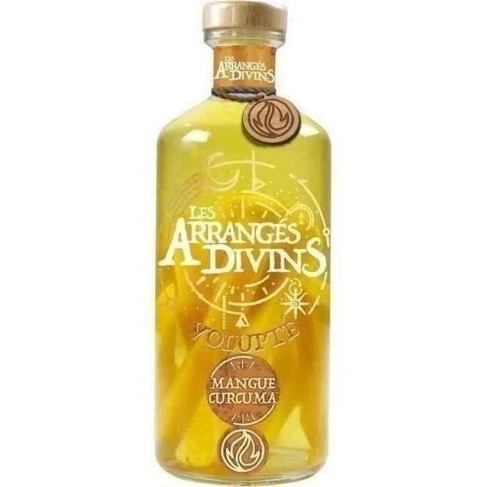 Ponche de ron Les Arrangés Divins: Volupté - Mango, Cúrcuma - 28,7% Vol. - 70cl