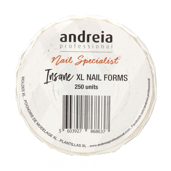 Andreia Professional Insane XL Nail Forms 250 unidades