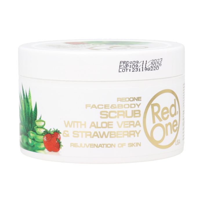 Red One Daily Scrub Aloe Vera Strawberry Exfoliante 450 ml