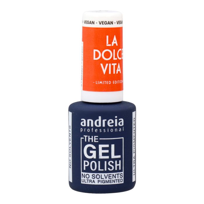 Esmalte de uñas en gel Andreia La Dolce Vita DV6 Orange 10,5 ml