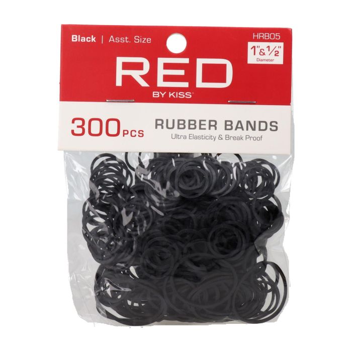 Red Kiss Rubber Band Assorted Size 300 Piezas Gomas