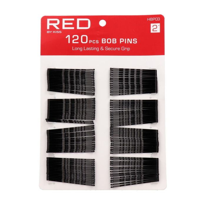 Red Kiss Bob PinS 2" 120 Piezas Black Pasador