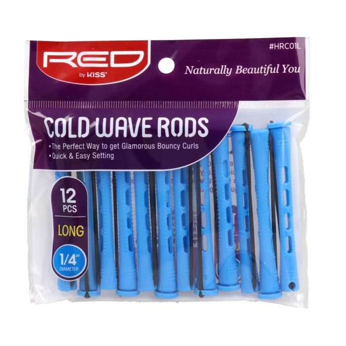 Red Kiss Cold Wave Rods 1/4" 12 Piezas Blue Bigudi Red Kiss Cold Wave Rods 1/4" 12 Piezas Blue Bigudi