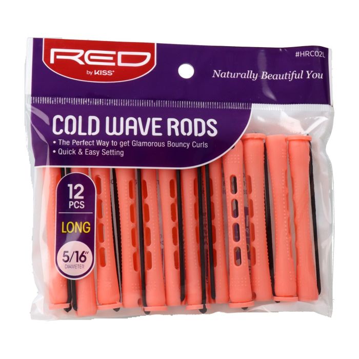 Red Kiss Cold Wave Rods 5/16" 12 Piezas Pink Bigudi