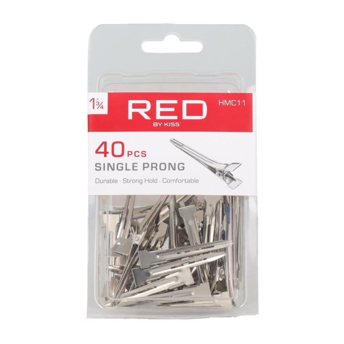 Red Kiss ingle Prong 1 3/4" 40 Piezas Clips