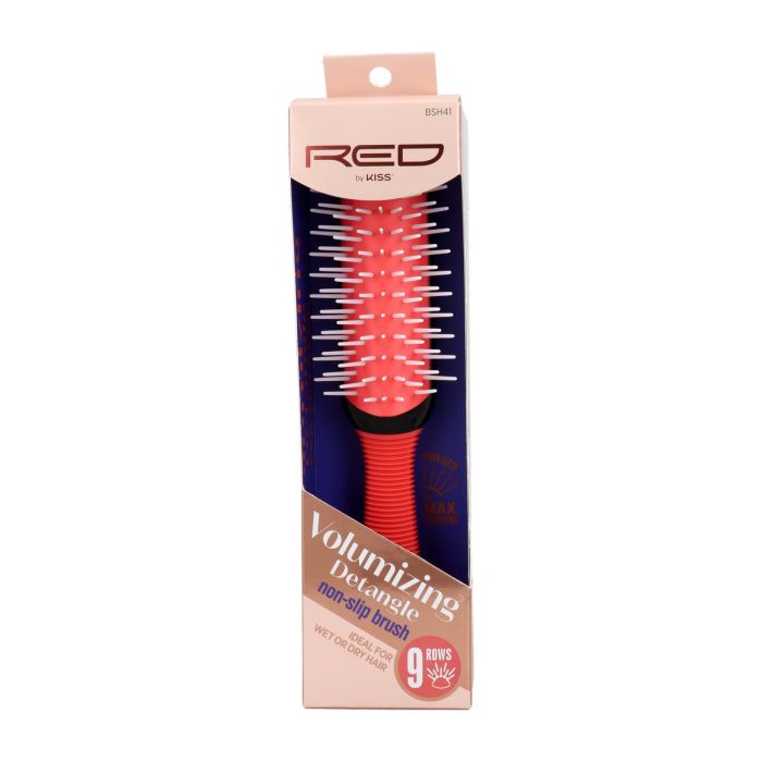 Red Kiss 9 Rows Volumizing Detangle Brush Cepillo