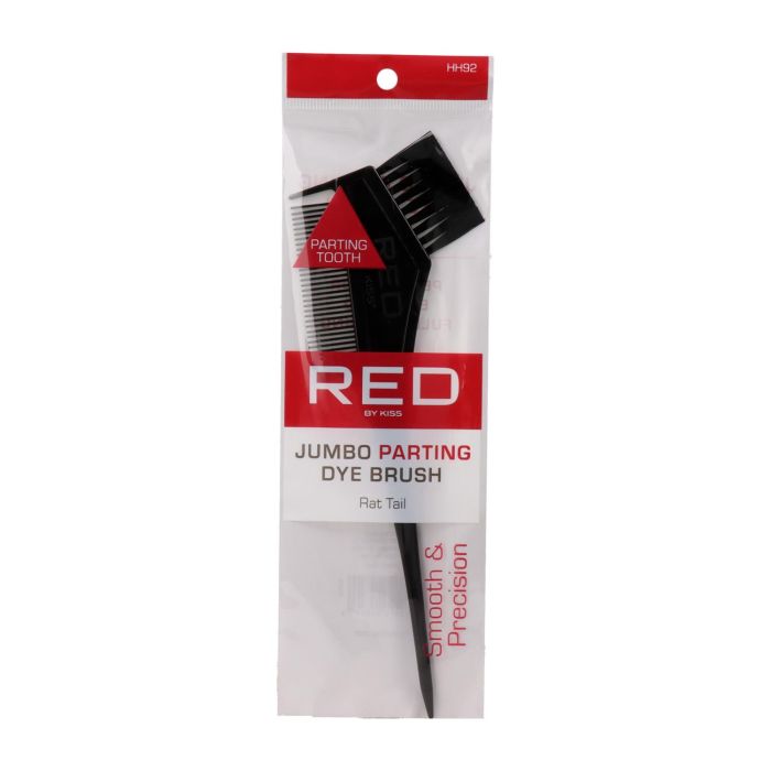 Red Kiss Dye Brush With Parting Rattail Peine Con Brocha