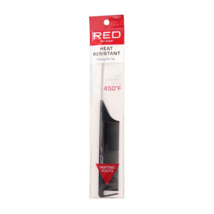 Red Kiss Heat Resistant Parting Pin Tail Comb Peine