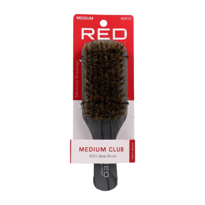 Red Kiss Professional 100% Boar Medium Curve Brush Cepilllo