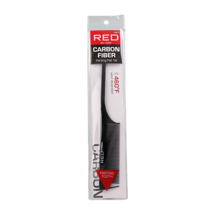 Red Kiss Professional Carbon Parting Rattail Peine