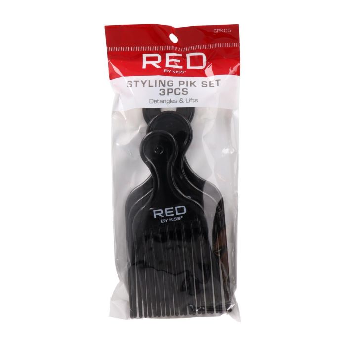 Red Kiss Professional Plastic Styling Pik Set Peine