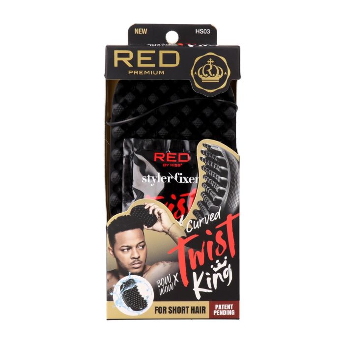 Red Kiss Premium Twist King Curved Densed Cepillo Goma