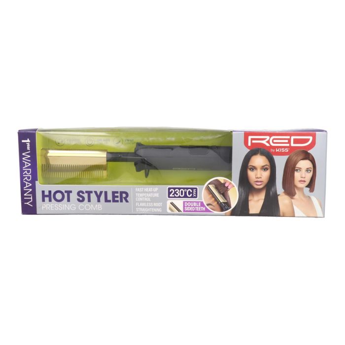 Red Kiss Hot Styler Double Side Teeth Comb Peine Alisador