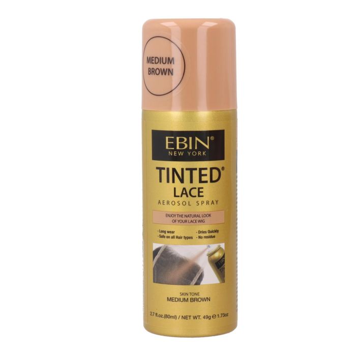 Ebin New York Tinted Lace Medium Brown Spray 80 ml