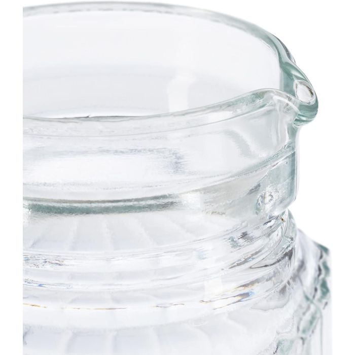 Inde Jarra de Vidrio Transparente con Tapa 1 Litro - La Mediterrán (12 x 8.2 x 23.5 cm) (12 Unidades) 5