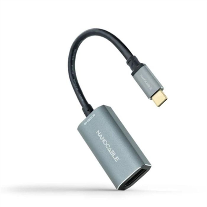 Adaptador USB-C a DisplayPort NANOCABLE 10.16.4104-G Gris 15 cm 8K Ultra HD 0 Adaptador USB-C a DisplayPort NANOCABLE 10.16.4104-G Gris 15 cm 8K Ultra HD 0
