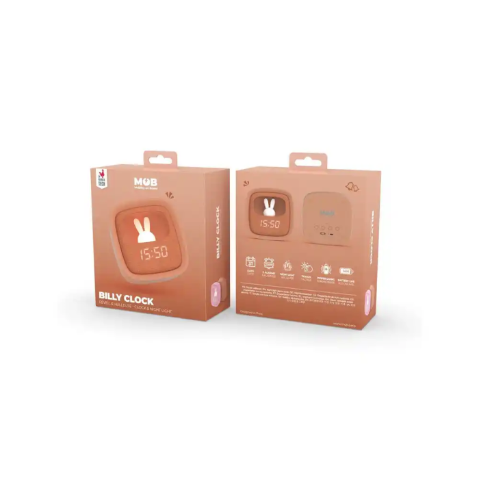 Wondee Despertador Billy con Luz de Noche Caramel 3
