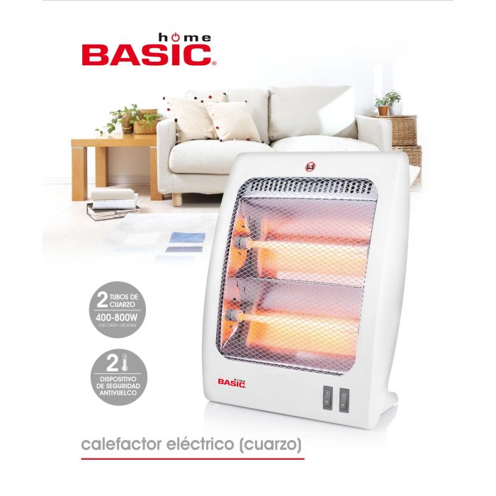 Calefactor Eléctrico Basic Home 400-800W (4 Unidades) 7 Calefactor Eléctrico Basic Home 400-800W (4 Unidades) 7