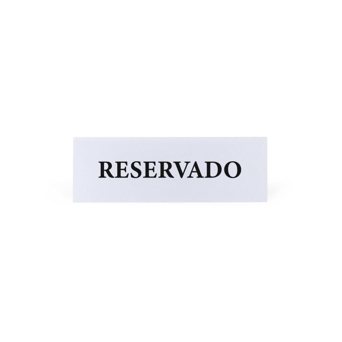 Placa Acrílica Reservado 15x5 cm - My Bar (24 Unidades) 4 Placa Acrílica Reservado 15x5 cm - My Bar (24 Unidades) 4
