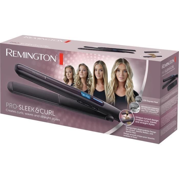 Remington REM4008496818259 Plancha y Rizador S6505 PRO-SLEEK & CURL 230 °C, calentamiento rápido, turbo, estuche, negro 5 Remington REM4008496818259 Plancha y Rizador S6505 PRO-SLEEK & CURL 230 °C, calentamiento rápido, turbo, estuche, negro 5
