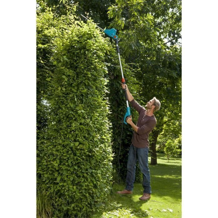 Gardena THS 500 Cortadora de Setos Eléctrica 500W, 48cm de Cuchilla, Telescópica hasta 3.5m, Cabezal Inclinable 90° para ramas de 18mm 5 Gardena THS 500 Cortadora de Setos Eléctrica 500W, 48cm de Cuchilla, Telescópica hasta 3.5m, Cabezal Inclinable 90° para ramas de 18mm 5