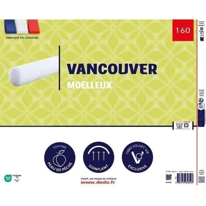 VANCOUVER Bolster 160 cm - 100% Poliéster - DODO 2 VANCOUVER Bolster 160 cm - 100% Poliéster - DODO 2