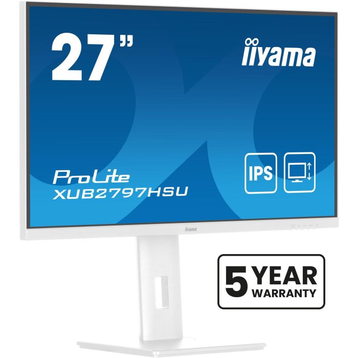 IIYAMA XUB2797HSU-W2 Monitor 27" Full HD 1080p IPS 1ms 100Hz HDMI+DP Blanco con Ajuste de Altura