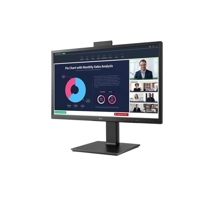 LG 24BP75CP-B Monitor Profesional 23.8" Full HD IPS 75Hz con Webcam FHD, USB-C 65W, Altavoces y Ajuste Ergonómico 2