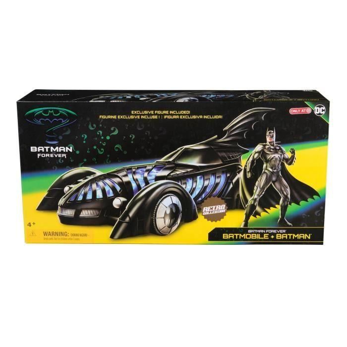 PACK MAESTRO SPIN BATIMÓVIL + FIGURA BATMAN FOREVER Colección Retro DC 5 PACK MAESTRO SPIN BATIMÓVIL + FIGURA BATMAN FOREVER Colección Retro DC 5