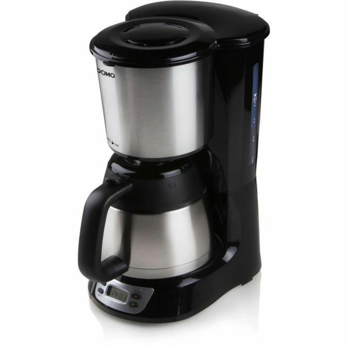 Domo DO709K Cafetera de filtro 1000W, 1L, 8 tazas, Pantalla LCD, Temporizador 24h, Acero inoxidable 2 Domo DO709K Cafetera de filtro 1000W, 1L, 8 tazas, Pantalla LCD, Temporizador 24h, Acero inoxidable 2