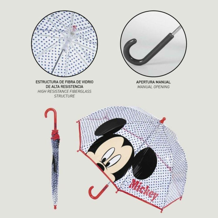 Paraguas manual poe burbuja mickey 2 Paraguas manual poe burbuja mickey 2