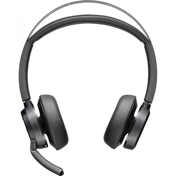 HP Poly Voyager Focus 2 USB-A Headset 213726-01 Auriculares Estéreo con Micrófono y Cancelación de Ruido para Oficina y Llamadas