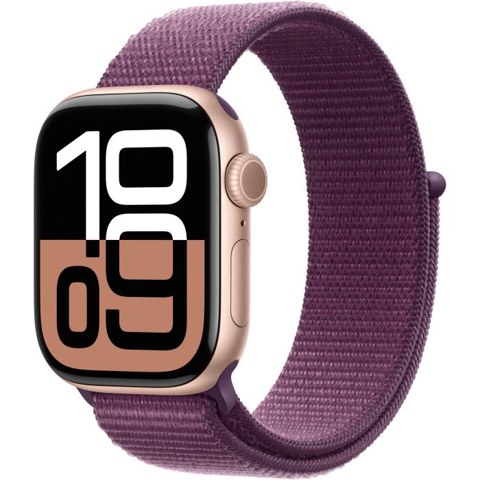 Apple Watch Series 10 GPS + Cellular 42mm Caja Aluminio Oro Rosa con Correa Deportiva Ciruela 0 Apple Watch Series 10 GPS + Cellular 42mm Caja Aluminio Oro Rosa con Correa Deportiva Ciruela 0