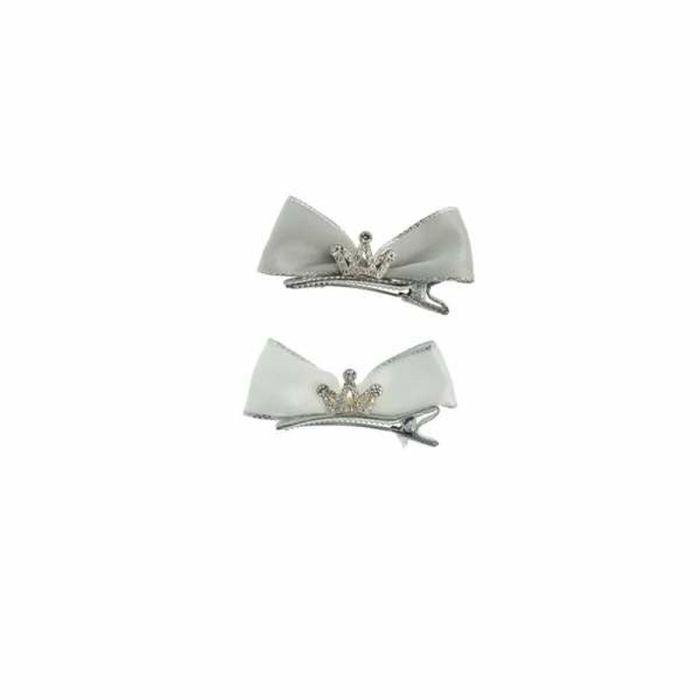 Set de 2 ganchos para pelo con lacito y corona - modelos surtidos 2 Set de 2 ganchos para pelo con lacito y corona - modelos surtidos 2