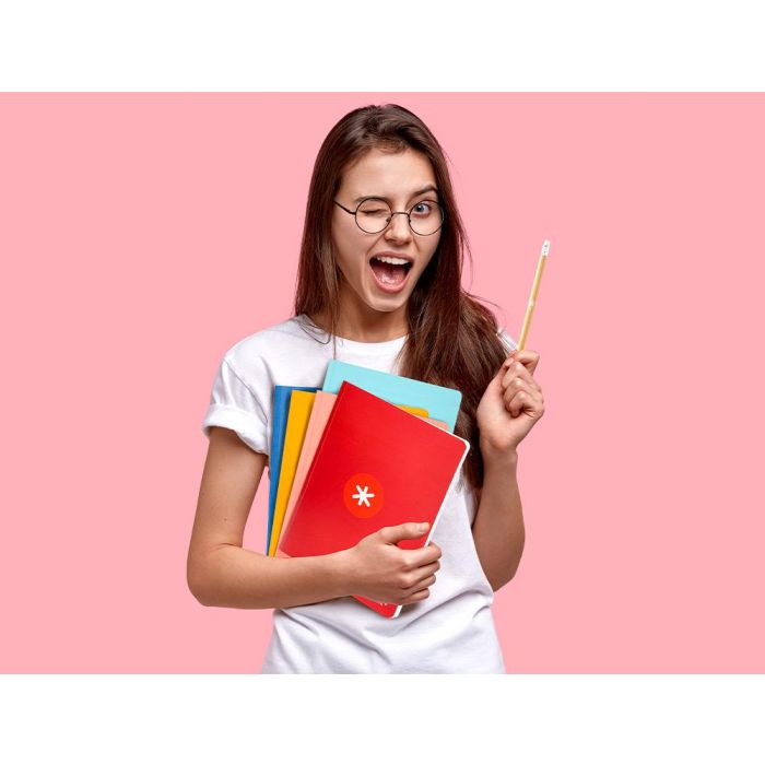 Libreta Antartik A5+ Plus Cosida 48 Hojas 90 gr-M2 Cuadro 5 mm Con Margen 6 Colores Surtidos 9 Libreta Antartik A5+ Plus Cosida 48 Hojas 90 gr-M2 Cuadro 5 mm Con Margen 6 Colores Surtidos 9