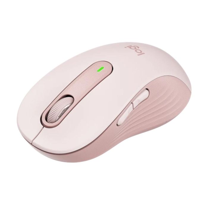 Logitech M650 L Rosa Ratón Inalámbrico Grande Silencioso SilentTouch SmartWheel, 4000 DPI, Bluetooth/USB, Hasta 24 Meses Batería