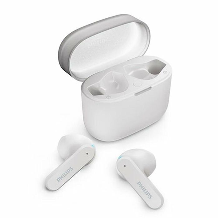 Philips TAT2139WT/00 Auriculares Bluetooth Inalámbricos Blancos sin Almohadillas con Estuche Carga 28h IPX4 Graves Dinámicos